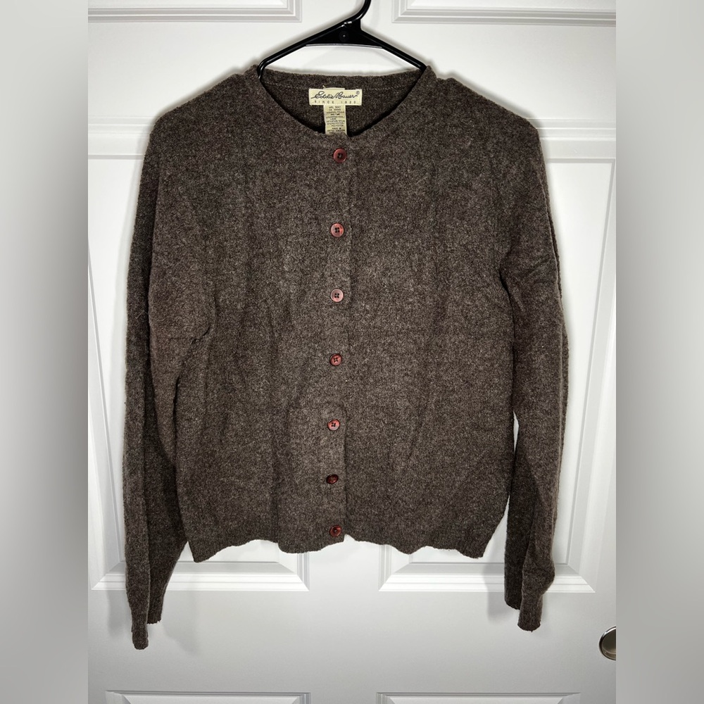 Vintage Eddie Bauer Wool Cardigan Womens Medium